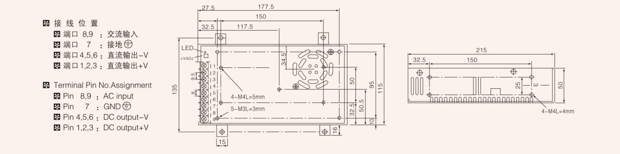 S-320W Single output power supply  title=