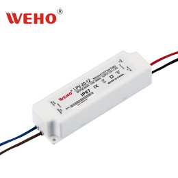 Waterproof IP67 plastic LED driver AC 110v/220v to constant DC output 20W power supply