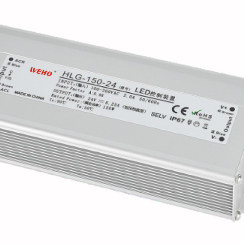 HLG-150 150W 12V 24V 36V 48V Waterproof Ip67 Led Power Supply With PFC