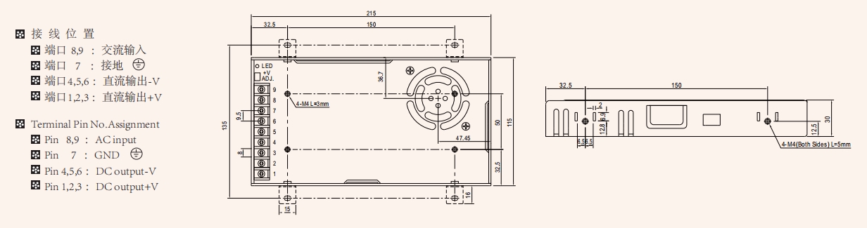 Overall dimension07 lrs 350