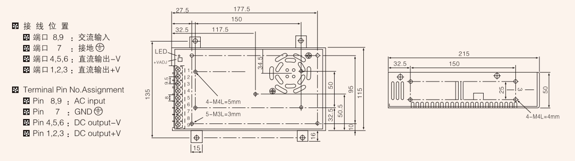 Overall dimension07 lrs 450