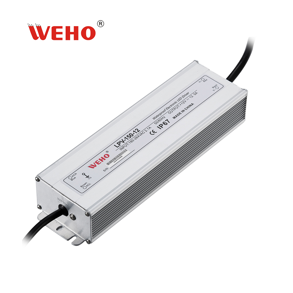 Waterproof IP67 LED driver AC 110v/220v 150W power supply