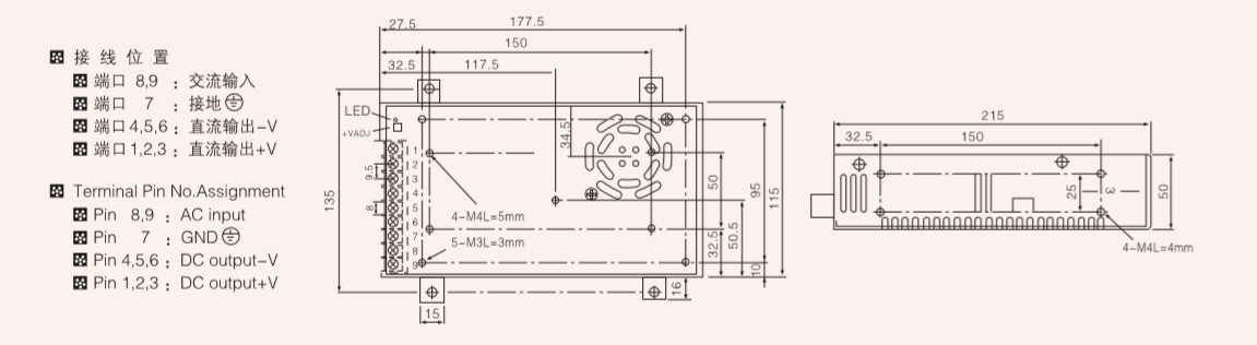 S-400W series normal single switching power supply