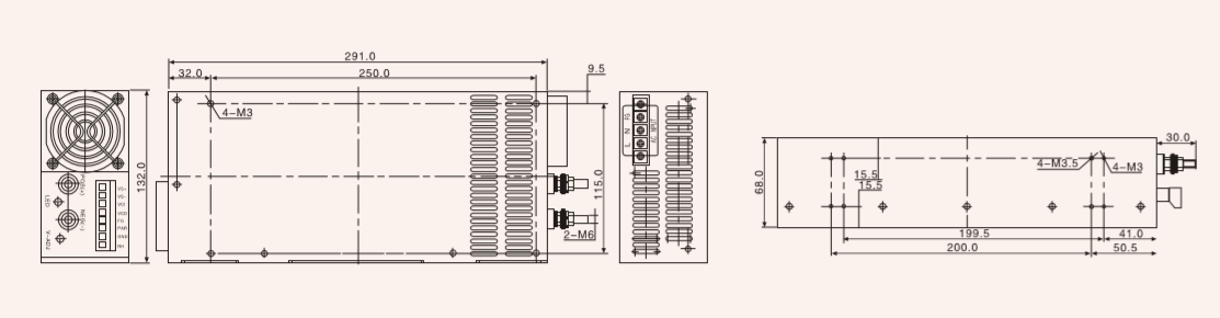 800w dc 48 volt switching power supply