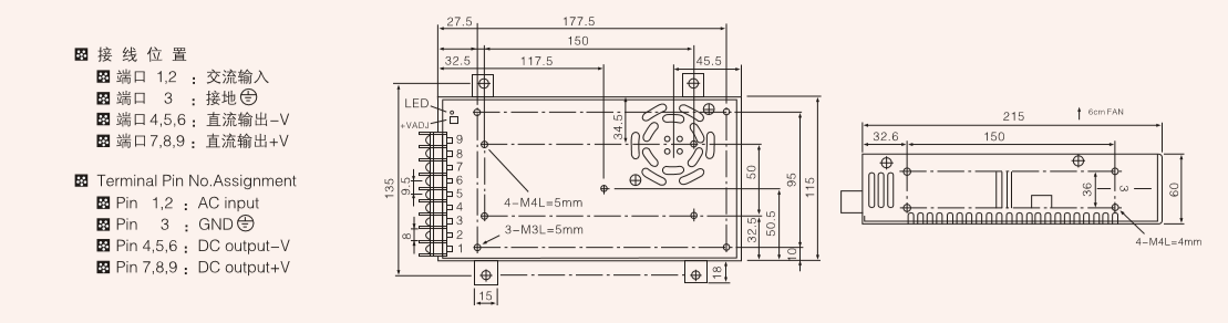 320w PFC single output stage lighting power supply