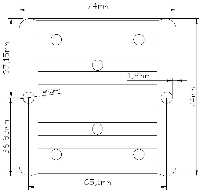 Boost Buck Car Converter WH-B2415 Dimensions