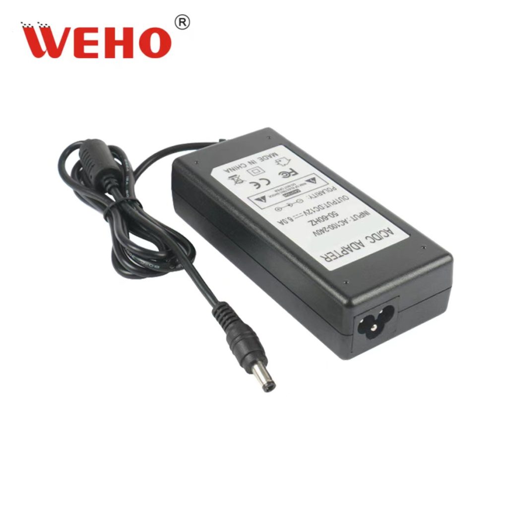 High Quality Output 12V 6A 72W AC DC Laptop Desktop Switch Power Adapter For LED Lighting