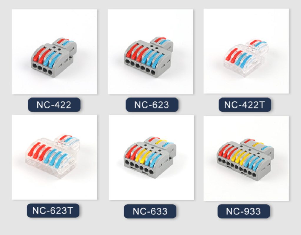 2 In 4/6 Out 3 in 6/9 out  Push-in Conductor Terminal Block  title=