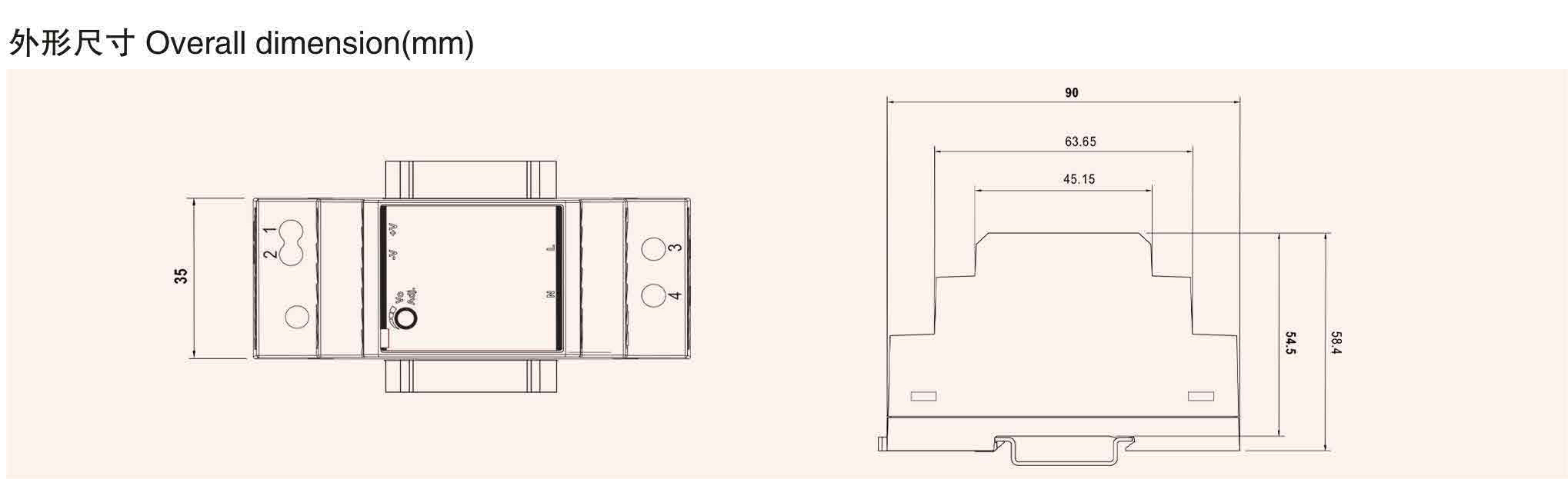 High-Efficiency 30W Industrial DIN Rail Single Output Power Supply  title=