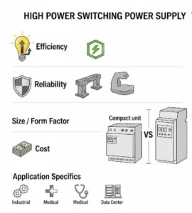 7 Factors to Consider When Choosing a High Power Switching Power Supply  title=