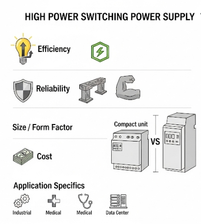 7 Factors to Consider When Choosing a High Power Switching Power Supply