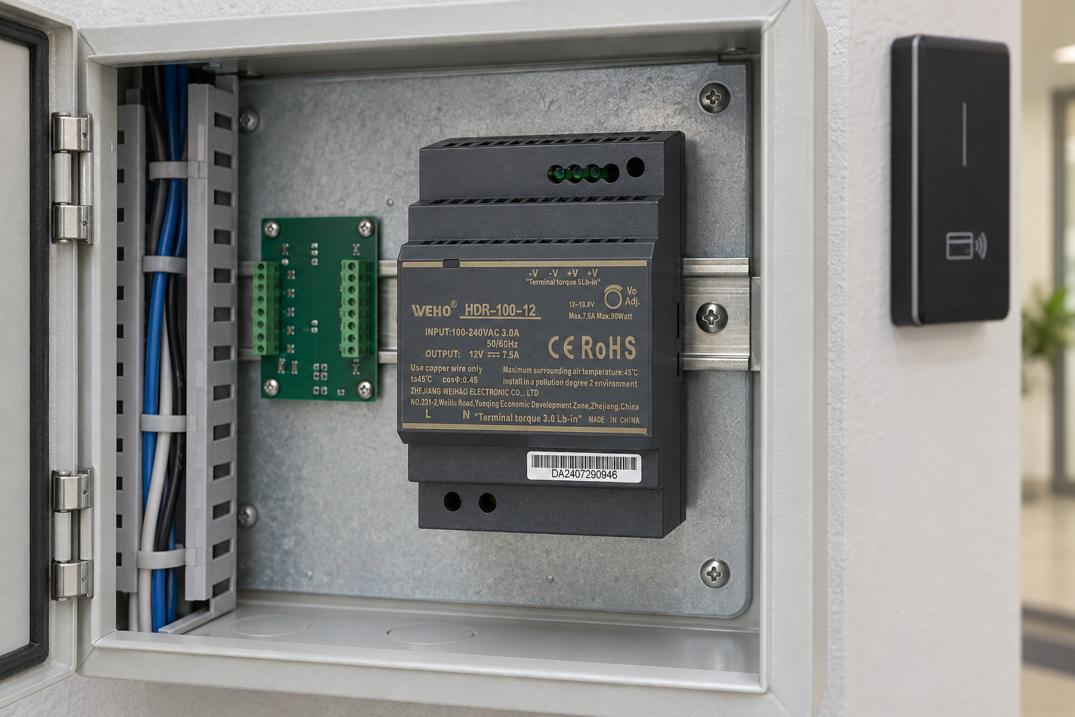 HDR-100W DIN-Rail Power Supply for Door Panels: Order the Exact 12V Variant 2 HDR-100W DIN-Rail Power Supply for Door Panels: Order the Exact 12V Variant title=