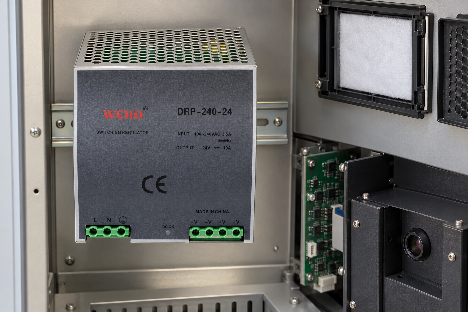 Power-Cabinet Fan and Filter Maintenance: Keep the DRP-240-24 Service Record Separate 3 Power-Cabinet Fan and Filter Maintenance: Keep the DRP-240-24 Service Record Separate title=
