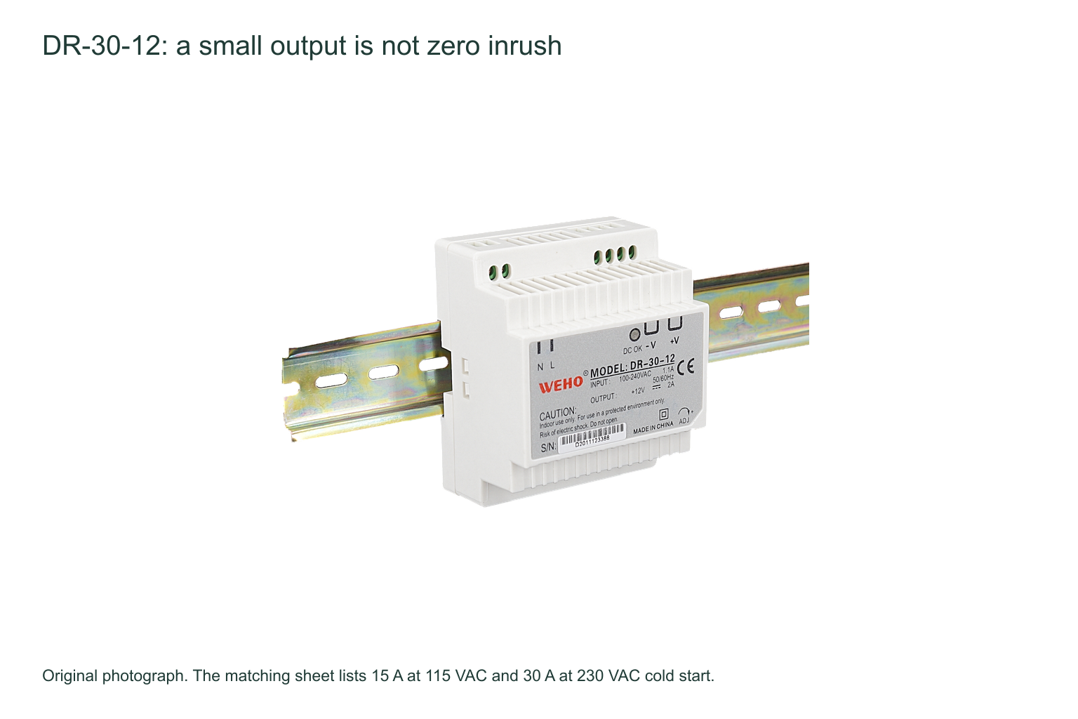 Power Supply Trips the Breaker on Startup: Separate Inrush from a Fault 2 Power Supply Trips the Breaker on Startup: Separate Inrush from a Fault title=