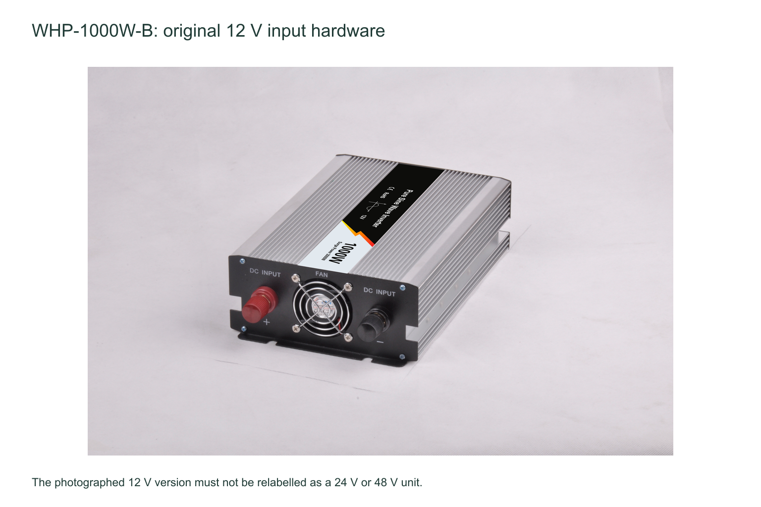 Choosing 12V, 24V or 48V Input for WHP Inverters 3 Choosing 12V, 24V or 48V Input for WHP Inverters title=