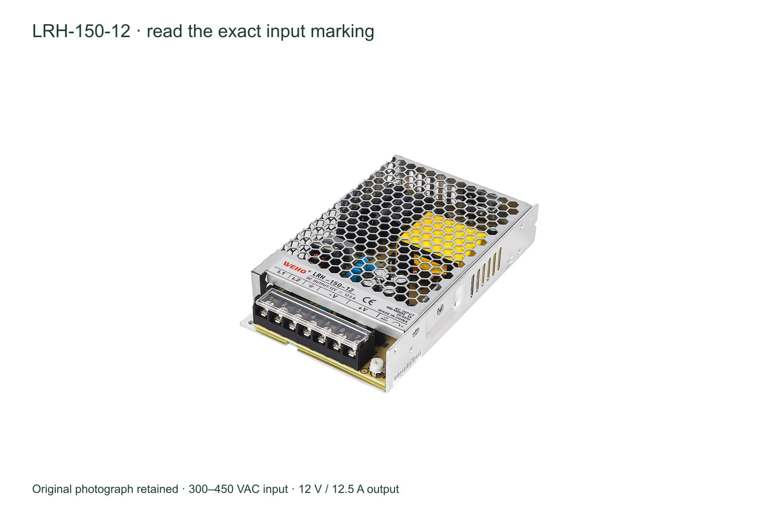 400VAC and 480VAC Power Supplies: Match the Actual Input Window 2 400VAC and 480VAC Power Supplies: Match the Actual Input Window title=