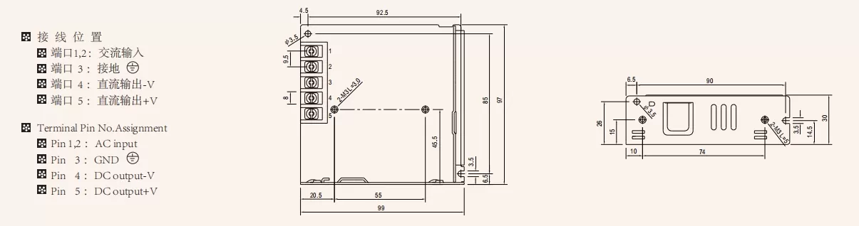 Overall dimension07 lrs 75