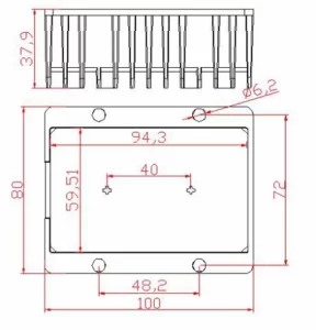 12V to 48V 10A 480W DC to DC Converter  title=